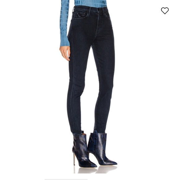 NEW • GRLFRND • Kendall Super High Rise Skinny Don’t Lose Me Dark Blue 27 - Picture 3 of 6